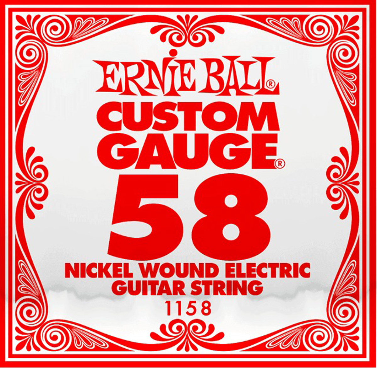Струна Ernie Ball 1158 Nickel Wound Electric Guitar String .058