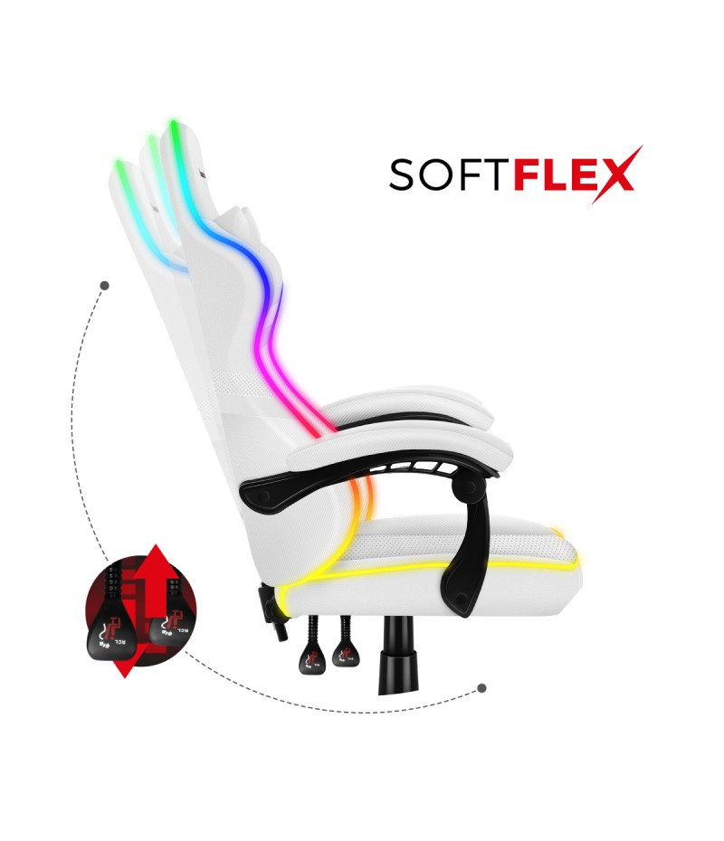 Компьютерное кресло Huzaro Force 4.4 RGB White