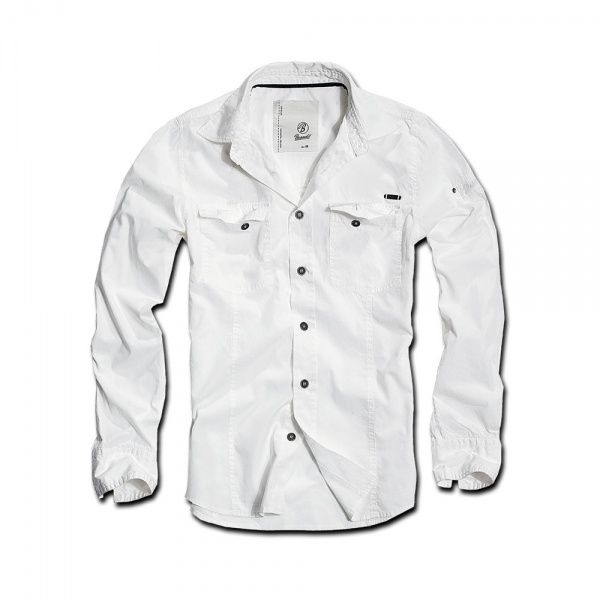Сорочка Brandit Slimfit Shirt WHITE M Білий (4005.7)
