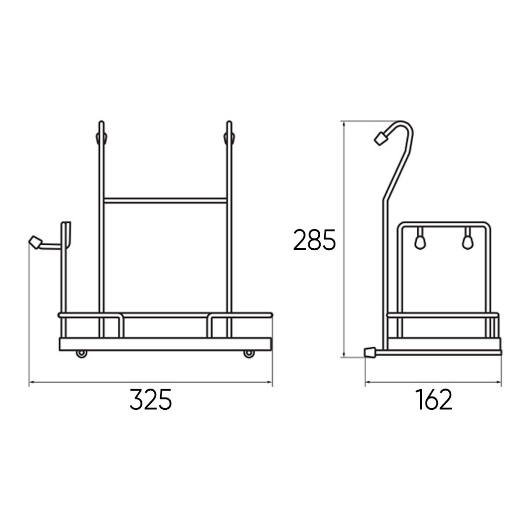 Полка для миксера Lemax 325х162х285 мм Черный (YJ-G211 NF)