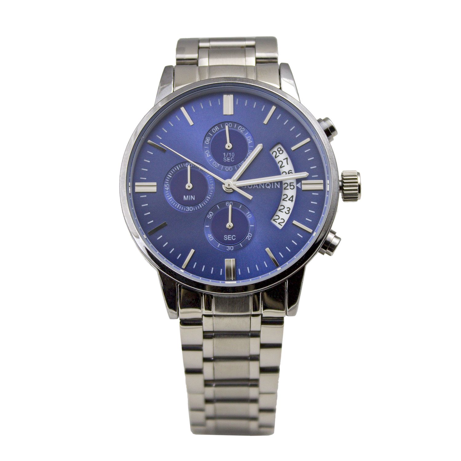 Часы Guanqin Silver-Blue-Silver GS19053 CS (GS19053SBlS)
