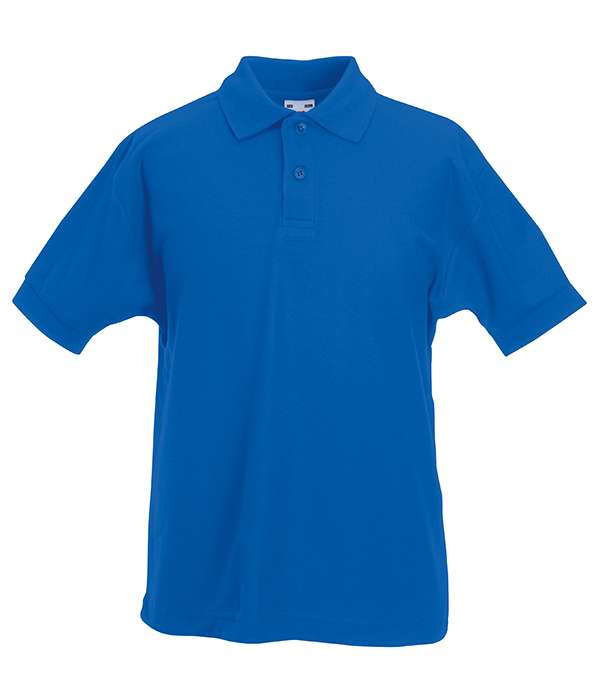 Поло Fruit of the loom 65/35 Polo Kids 116 см Синий (63-417-0)