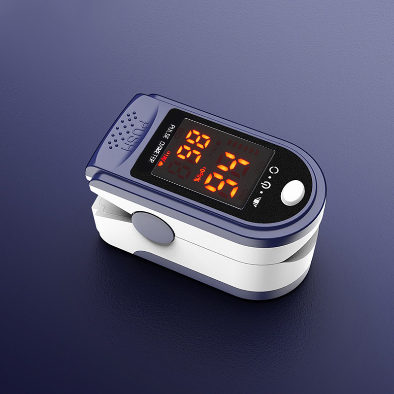 Пульсоксиметр Pulse Oximeter SP02 пульсометр компактний електронний оксиметр Синій