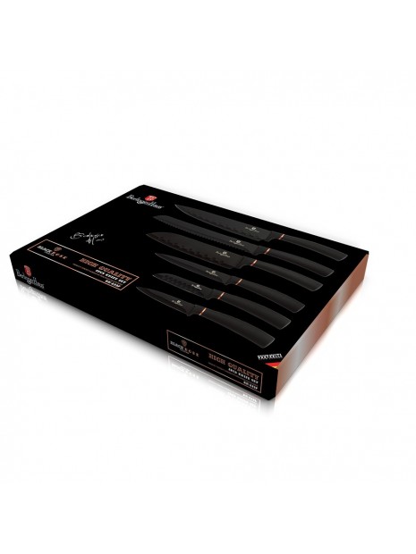 Набор ножей 6 предметов Berlinger Haus Black Rose Collection (BH-2337)