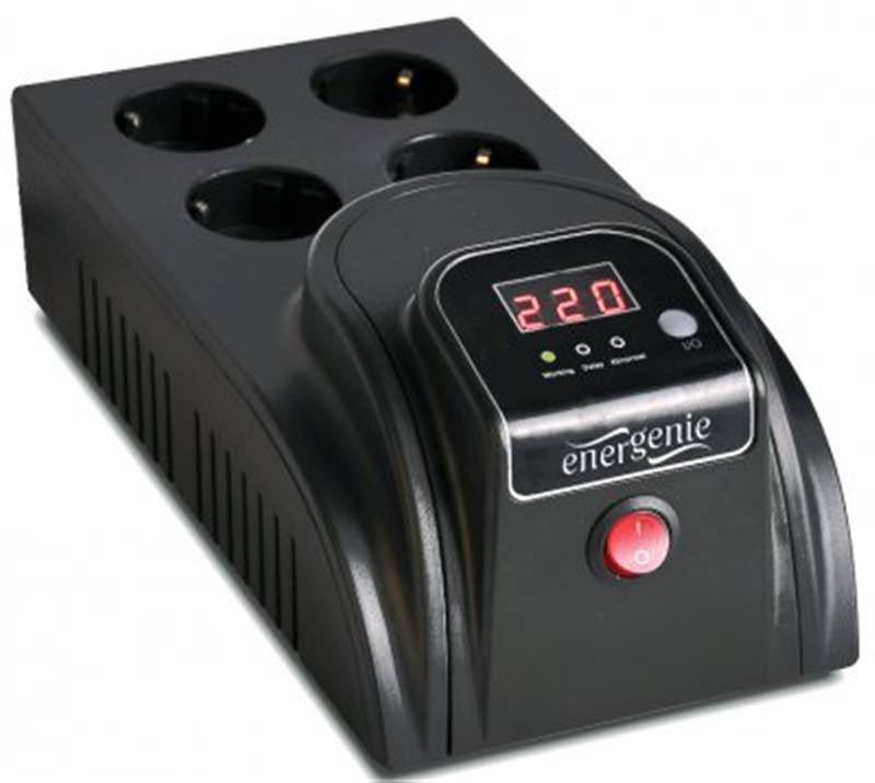 Стабілізатор EnerGenie EG-AVR-E1000-01 1000VA 4xSchuko