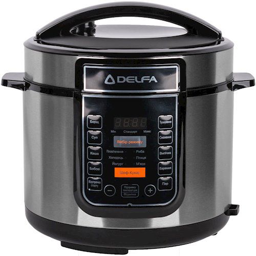 Мультиварка-скороварка Delfa DPC-P68 Сірий (F00170245)