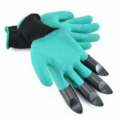 Рукавички з кігтями для саду Garden Genie Gloves One Size Блакитний