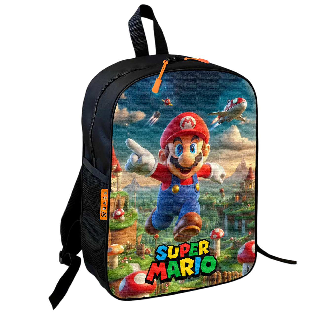 Дитячий шкільний рюкзак Super Mario 36х27х13 см, водонепроникний — арт. 2551263555