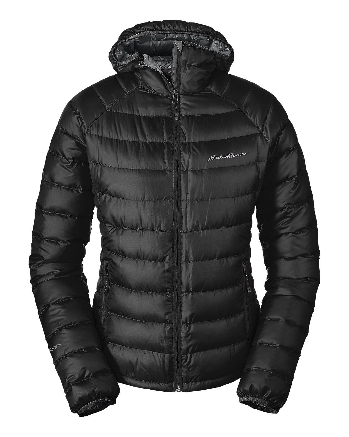 Пуховик Eddie Bauer Womens Downlight StormDown Hooded Jacket S Чорний (1074BK)