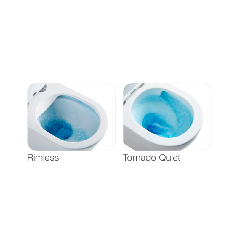 Унитаз подвесной Mixxus Premium Quadro-0302-T1 530x360x365mm система смыва Tornado 1.0 (MP6456)