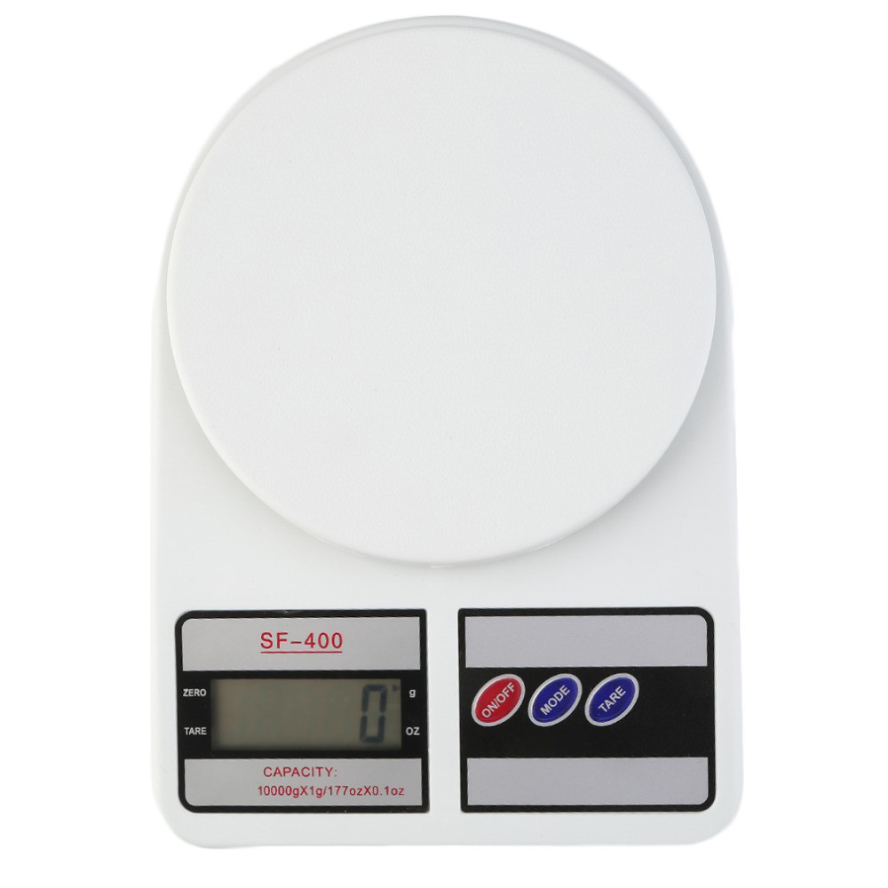Електронні кухонні ваги UKC SF-400 LCD 10 кг Білий (hub_np2_1307)