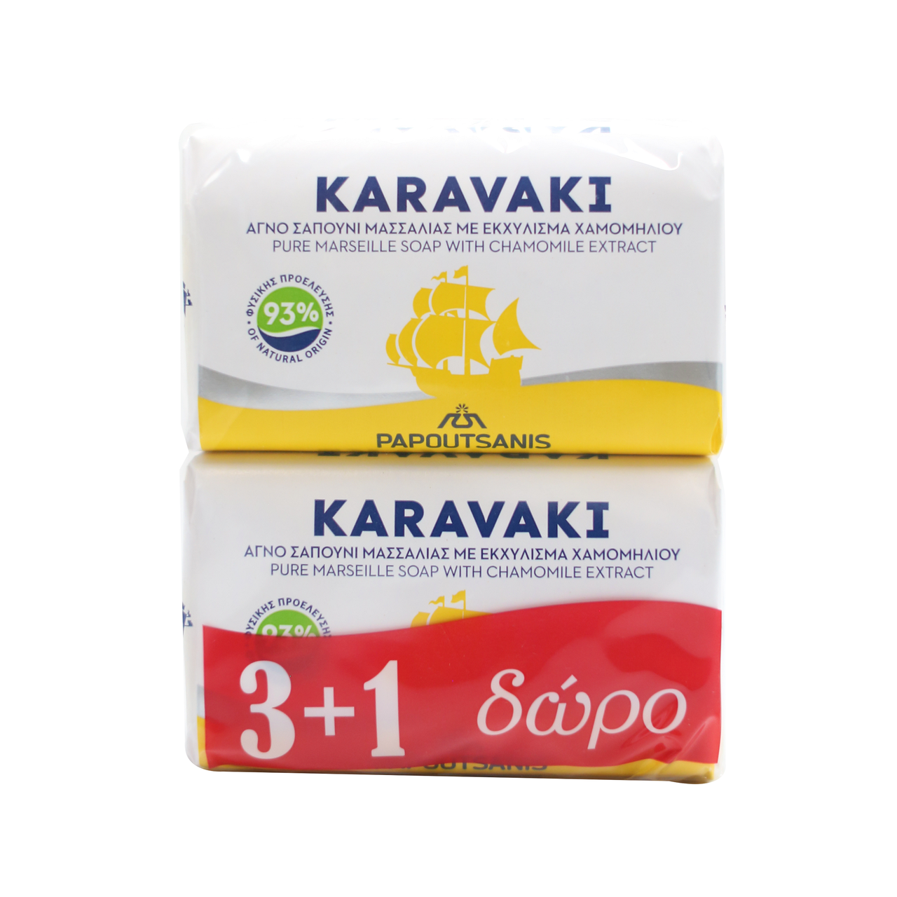 Мило тверде Karavaki Ромашка 4*125 г