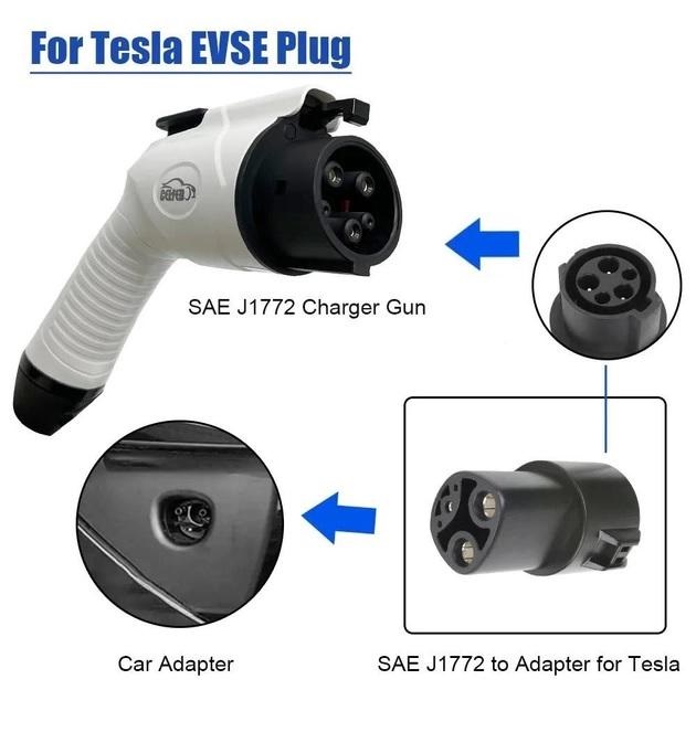 Переходник Type 1 J1772-Tesla Bluefield Black (92050569)