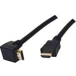 Кабель Cablexpert (CC-HDMI490-6) HDMI-HDMI V.1.4, вилка/кутова вилка 1.8м Black