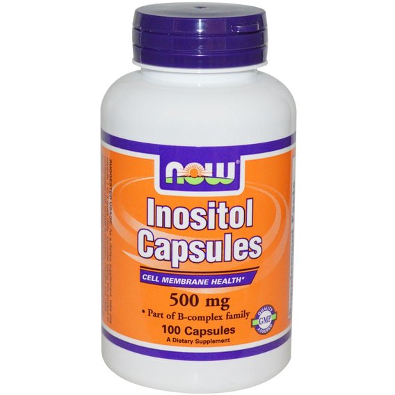 Инозитол NOW Foods Inositol 500 mg 100 Caps