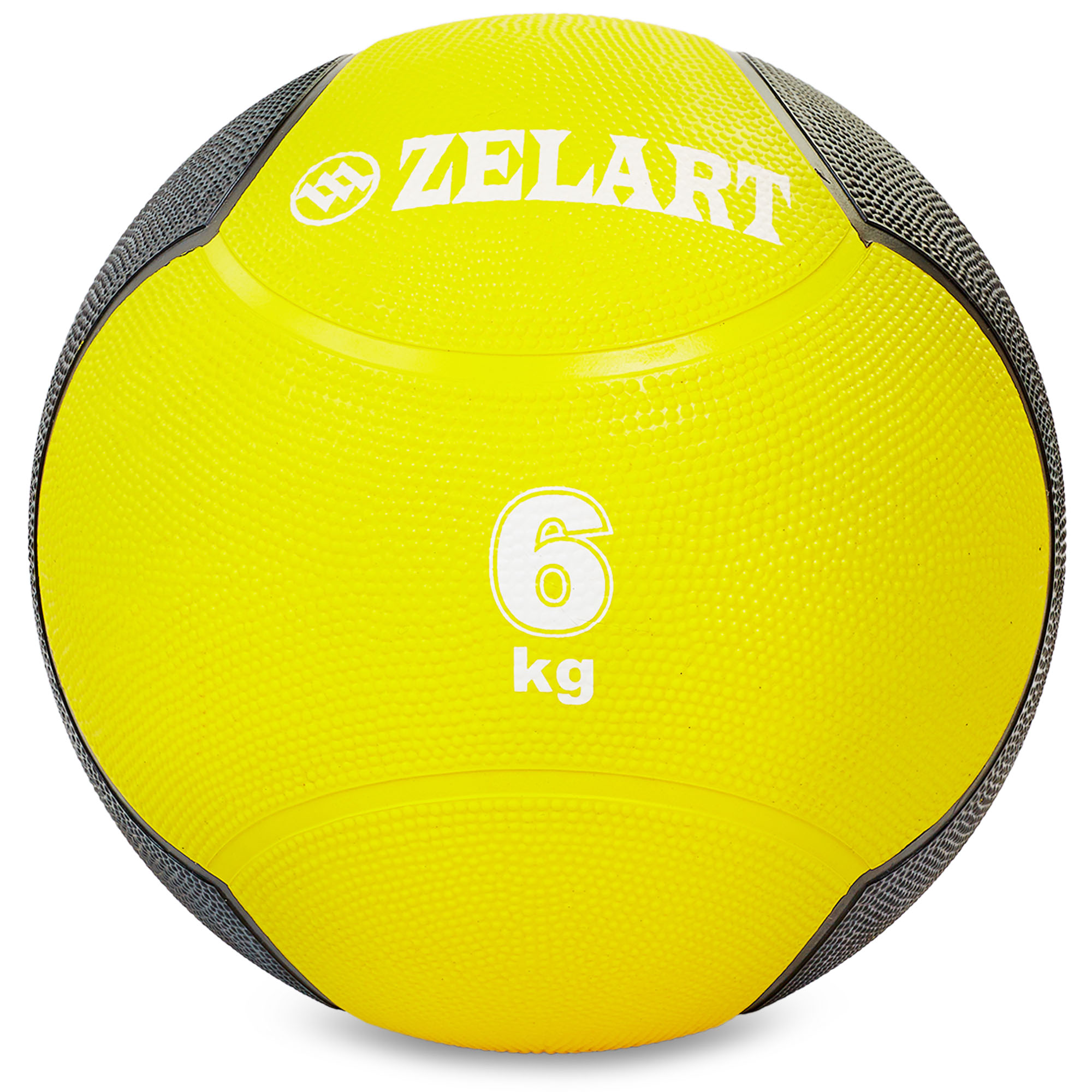 М'яч медичний Zelart FI-5121-6 6кг Жовтий-Чорний