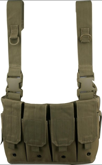 Жилет разгрузочный нагрудный Mil-Tec 6 подсумок Olive 13532001