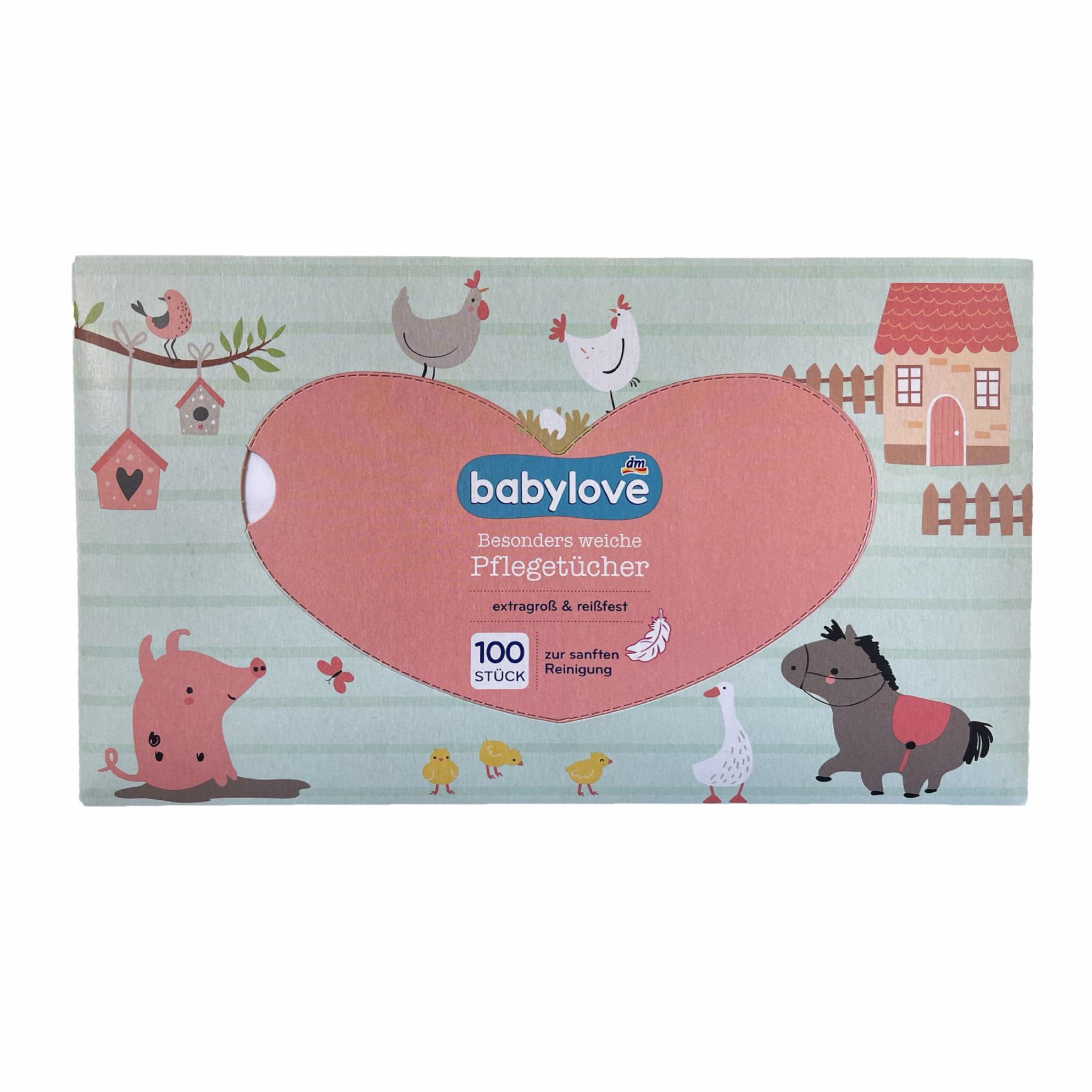 Детские сухие салфетки Babylove 23.5x27 см 100 шт Разноцветный