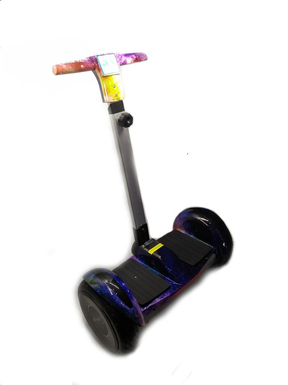 Гіроскутер із ручкою A8 Smart Balance Elite Lux 10'5 дюймів з аудіосистемою Bluetooth галактика