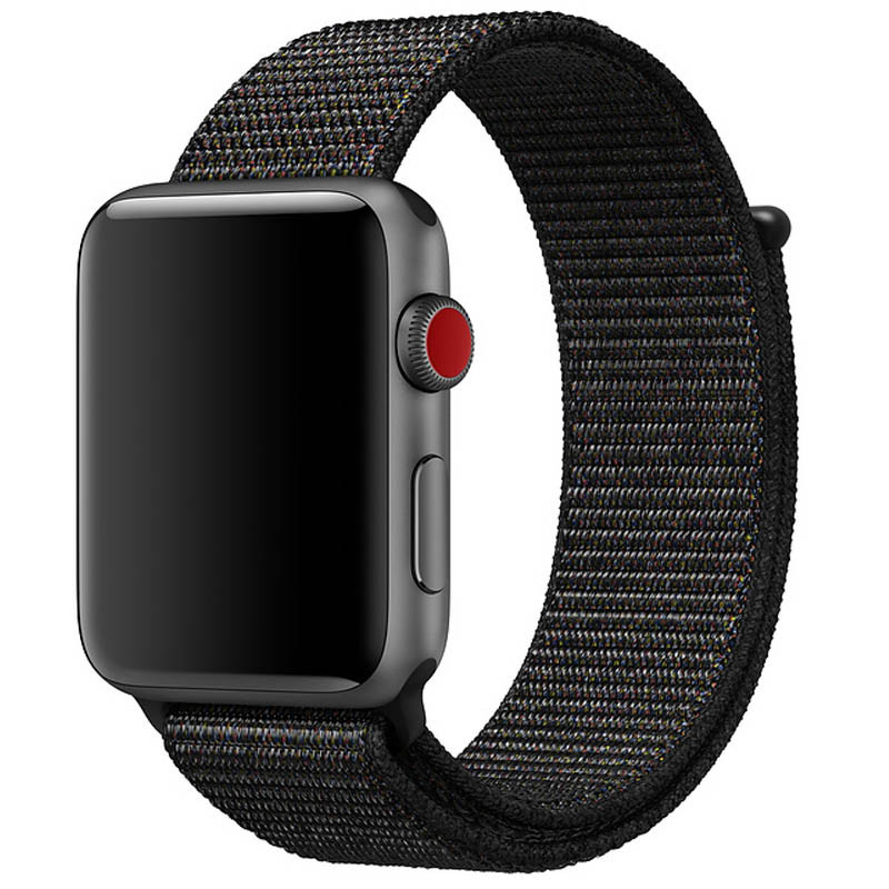 Ремешок Nylon для Apple watch 38mm/40mm (Черный / Black) 1058050