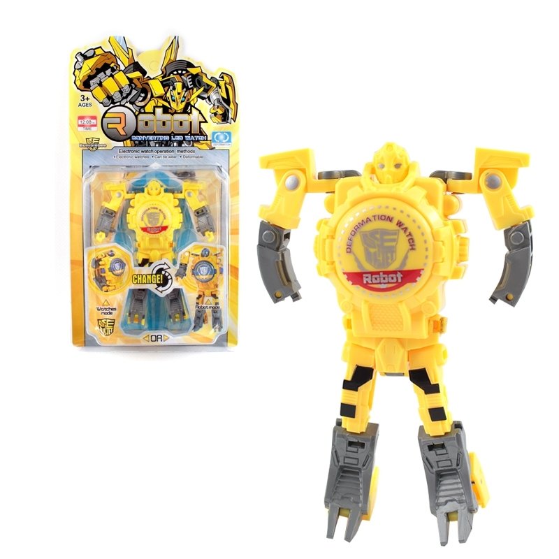Робот-трансформер Часы Robot Watch Желтый (36-132439)