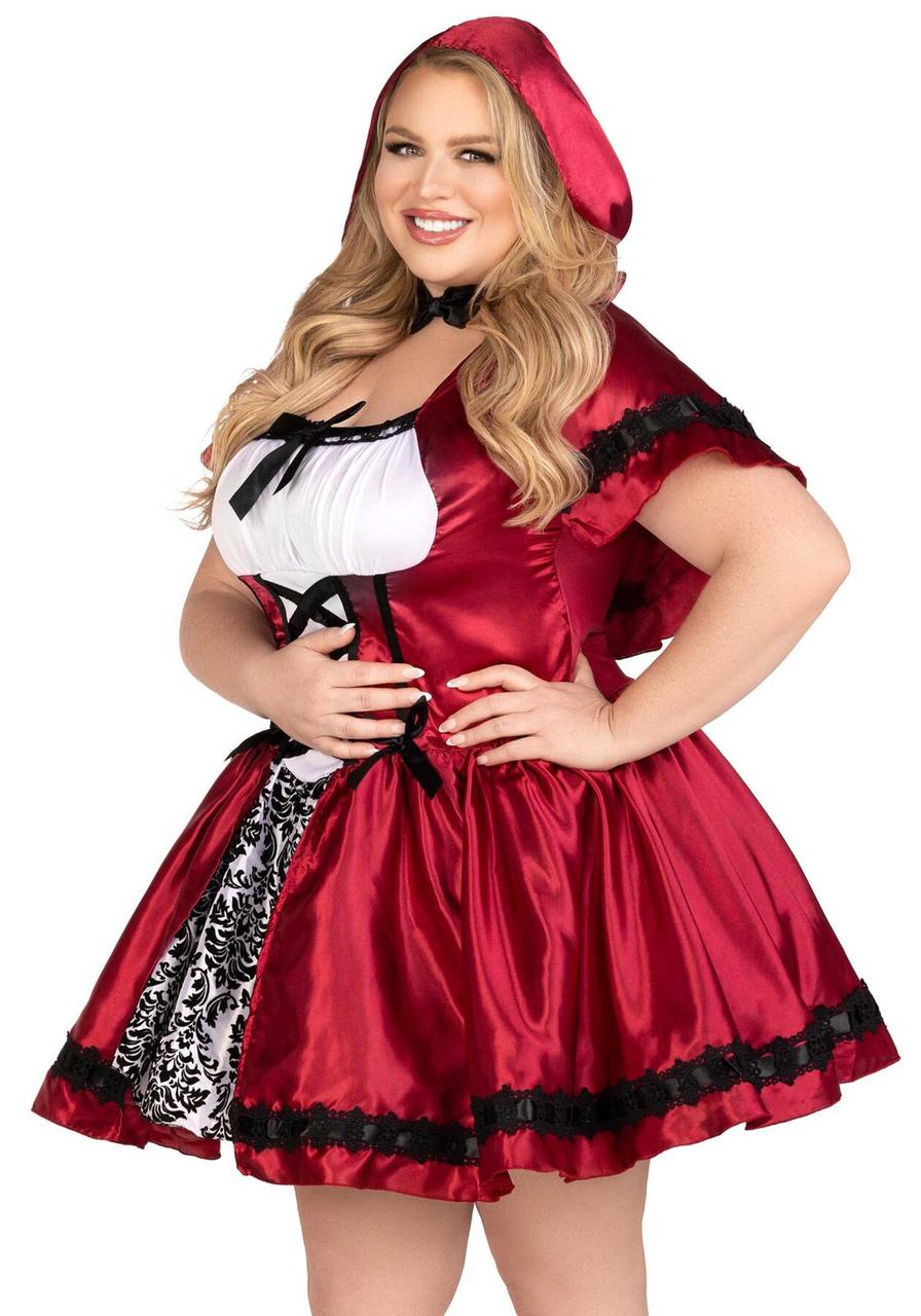 Костюм красной шапочки Leg Avenue Gothic Red Riding Hood 3XL–4XL Multicolor