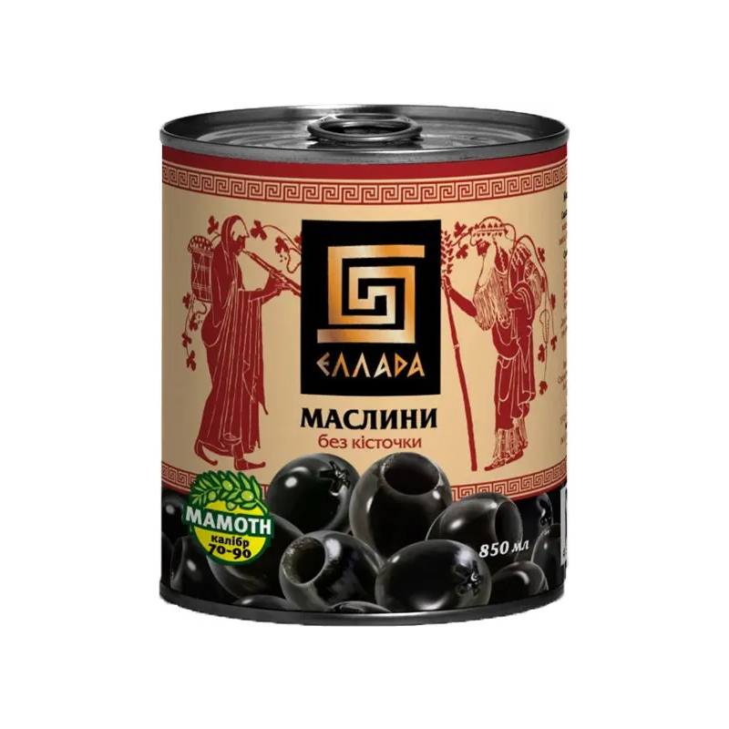 Маслины без косточки Ellada Mamoth 850 мл