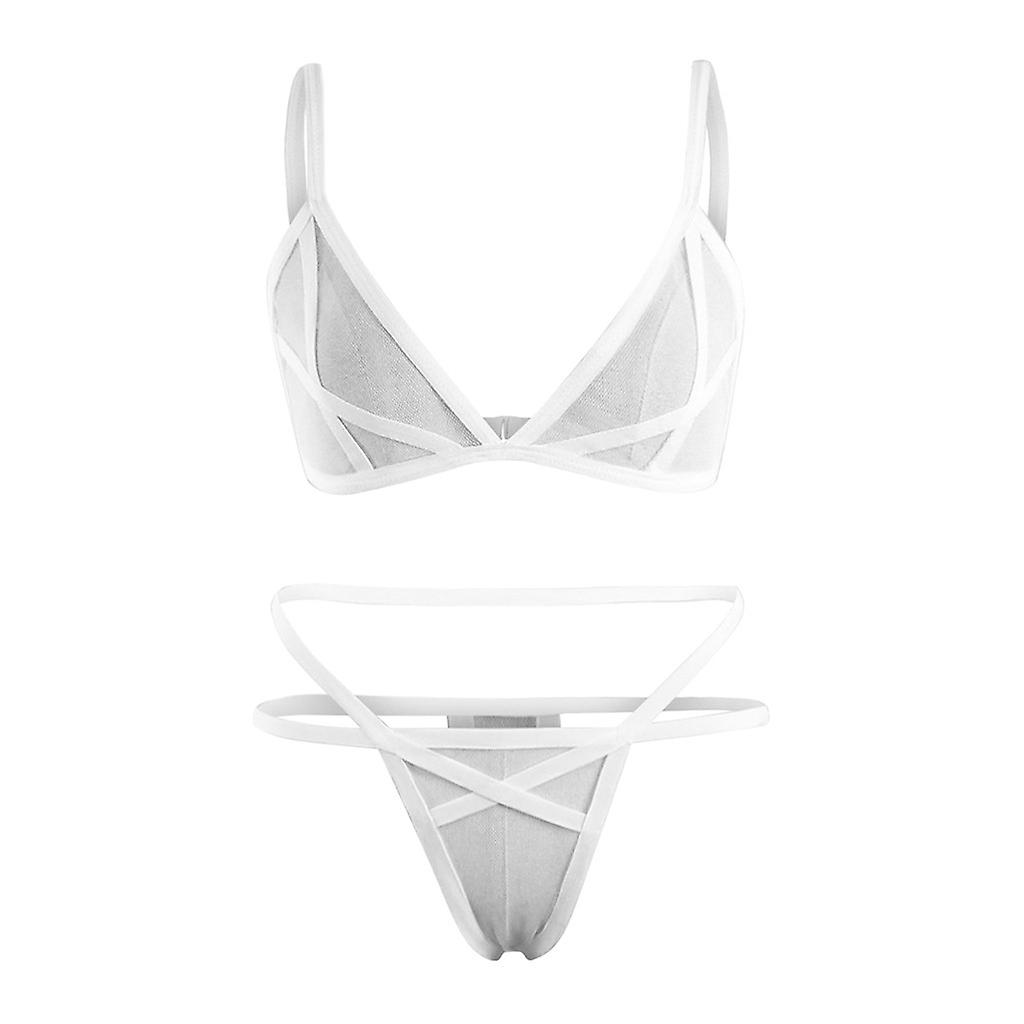 Комплект эротического нижнего белья в сеточку We Love 2XL Белый  (white_xxl_DLSC625)