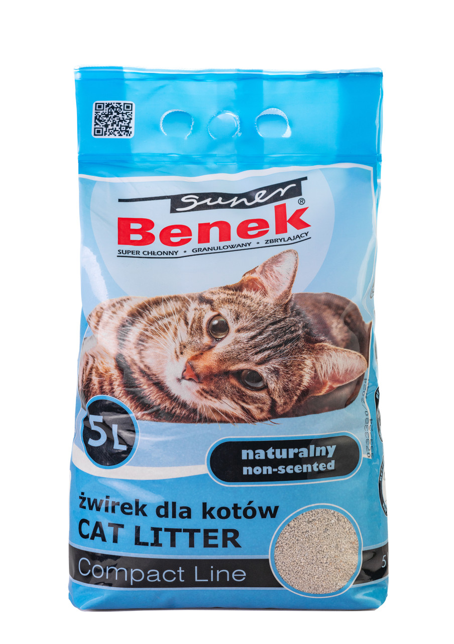 Наполнитель бентонитовый для кошачьих туалетов Super Benek Компакт 5 л (7010036)