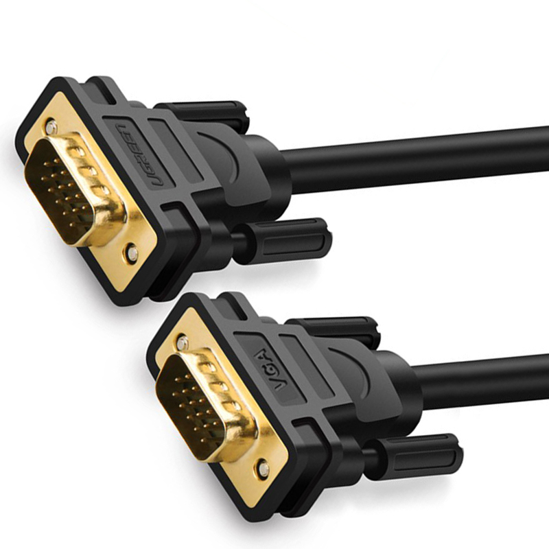 VGA кабель Ugreen 15-pin 1080p 11673 (Черный, 1м)