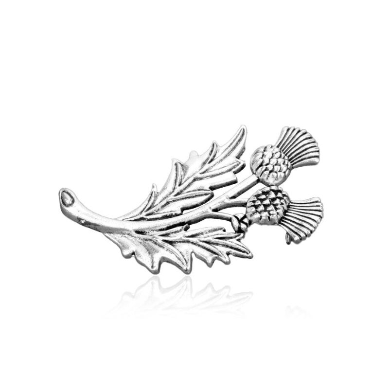 Брошь BROCHE Чертополох серебристая BRSF112720