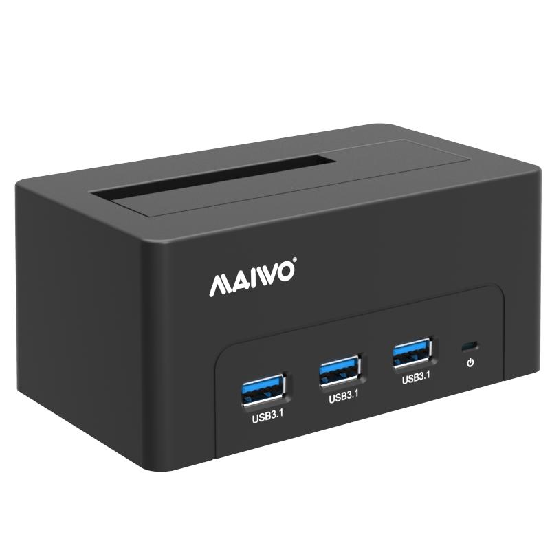Док-станция Maiwo 2.5"/3.5" SATA HDD/SSD 4хUSB 3.0 Черный (K308H 6372)