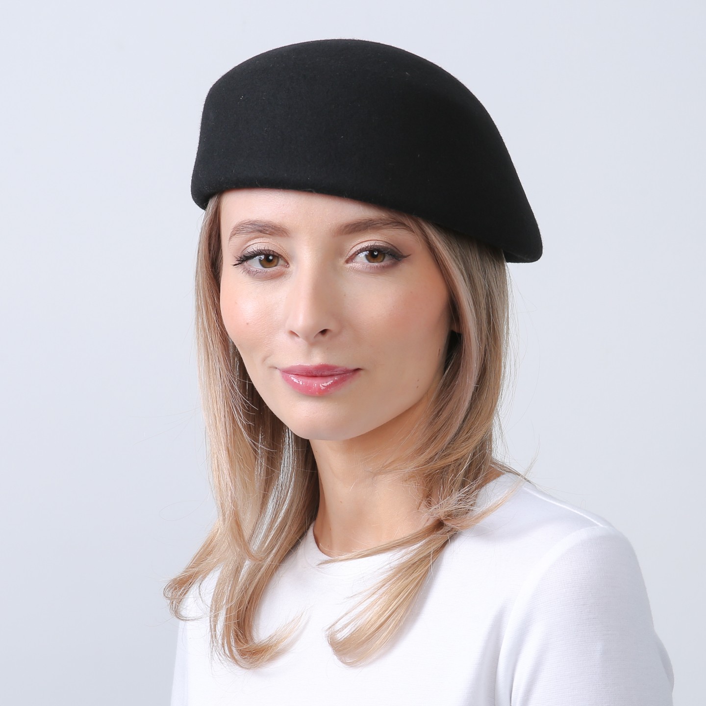 Берет женский LuckyLOOK Колин One Size Черный 717-954