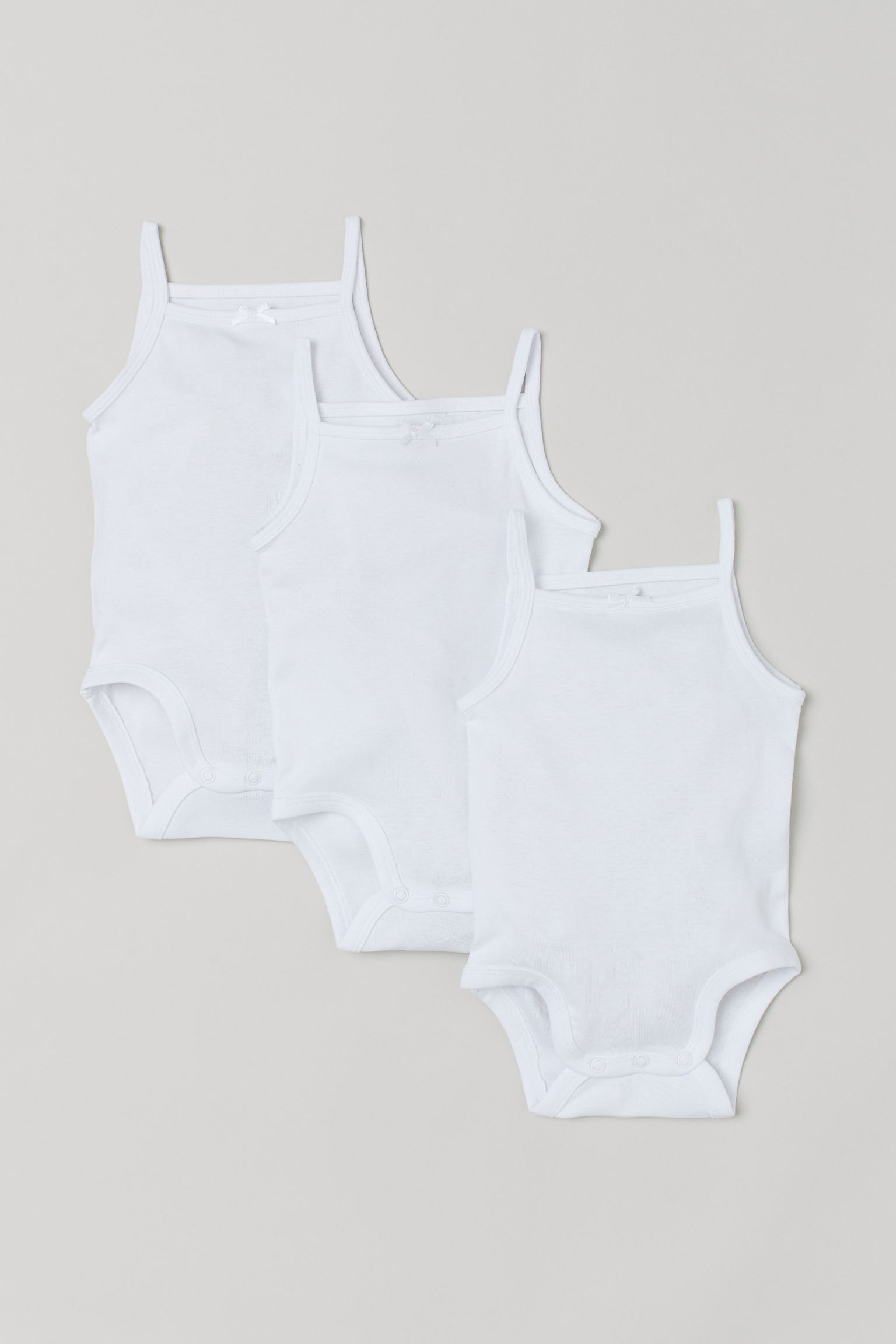Боди для малышей H&M 3 шт 80 см белый 8071467063