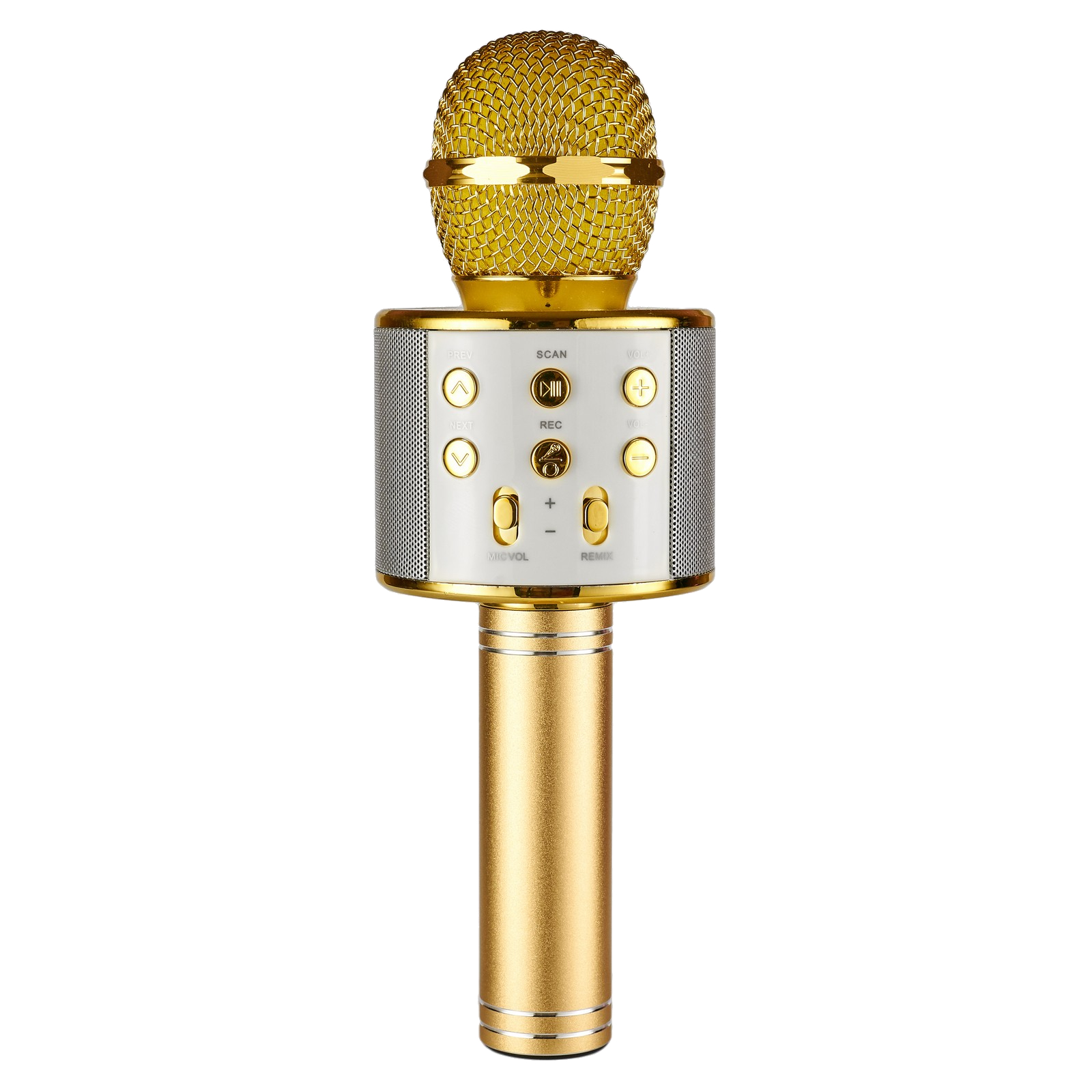 Бездротовий караоке мікрофон Wster WS-858 Золотистий (8-WS-858)