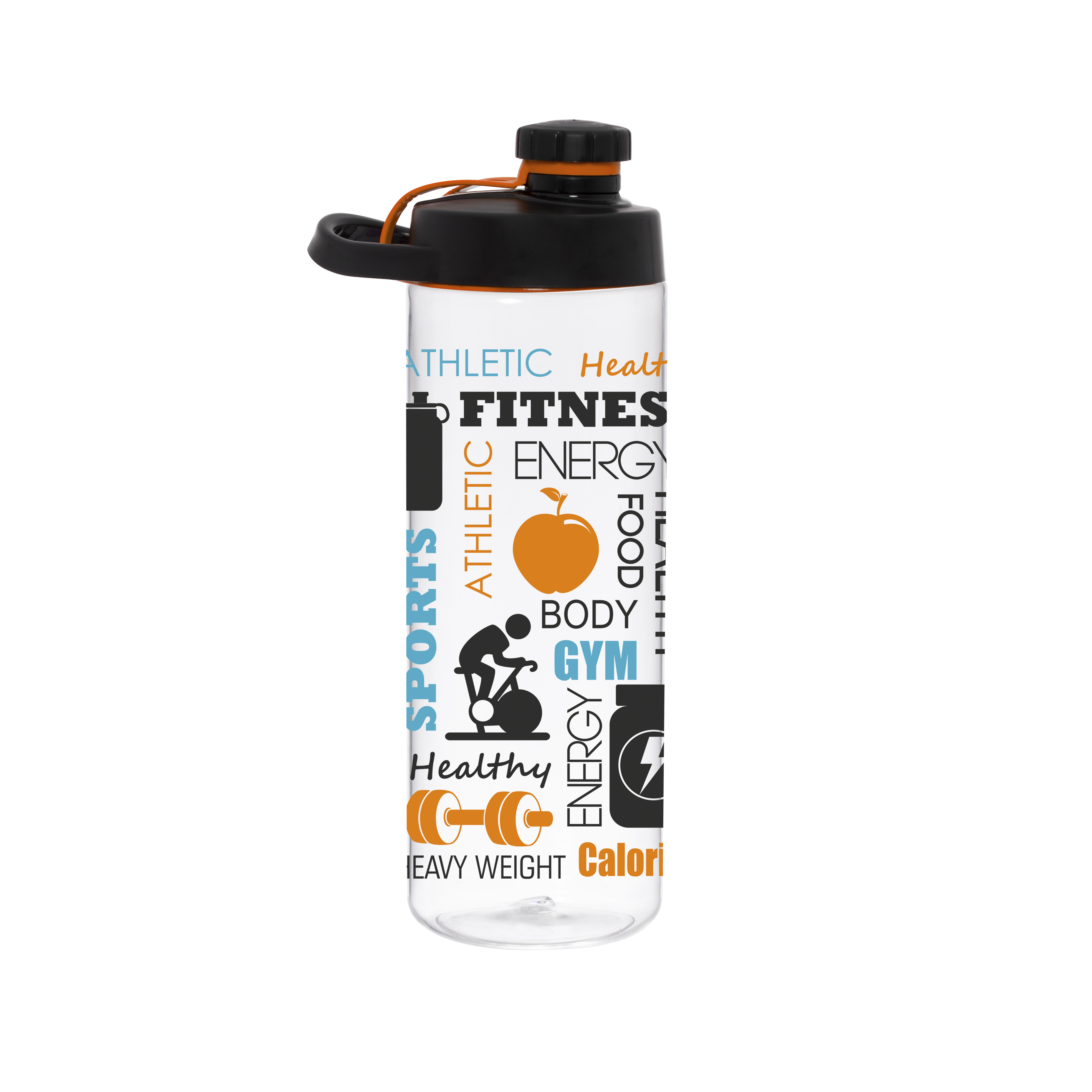 Бутылка для воды Herevin Gym Twist 750 мл Черный (6515759)