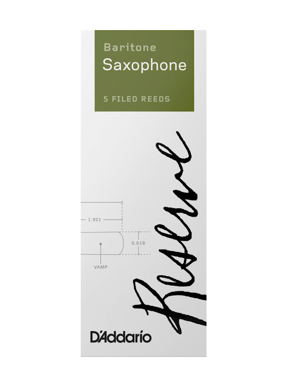 Тростини для саксофону баритон D'Addario DLR0530 Reserve Baritone Saxophone Reeds #3.0 - 5-Pack