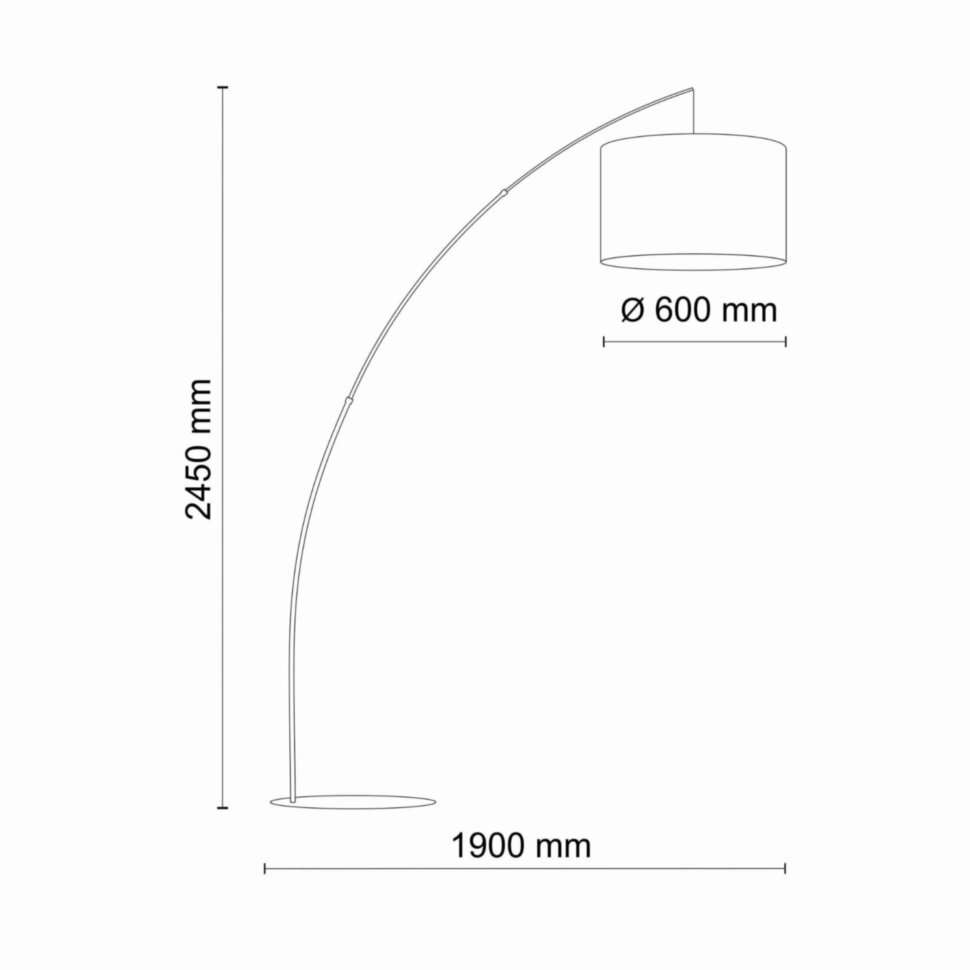 Торшер TK Lighting MOBY Черный (TK5485)