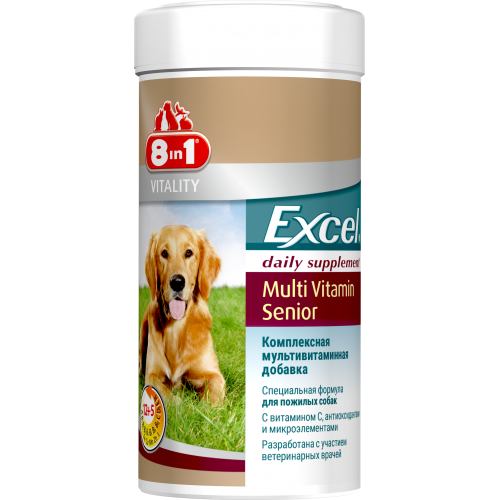 Витамины для пожилых собак 8in1 Excel Multi Vitamin Senior, 70 таблеток