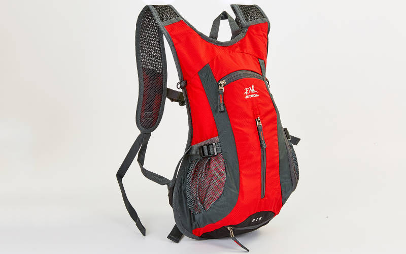 Рюкзак спортивний з жорсткою спинкою planeta-sport GA-2081 31х8х43см Червоний