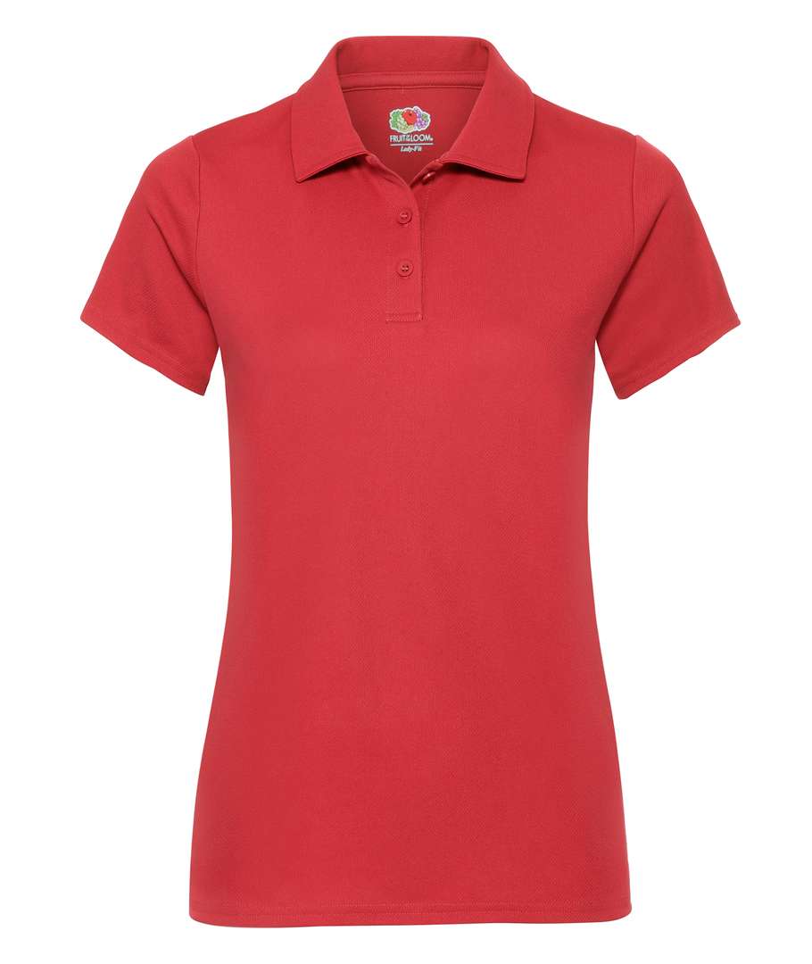 Поло Fruit of the loom Performance polo Lady-Fit XL Красный (63-040-0)