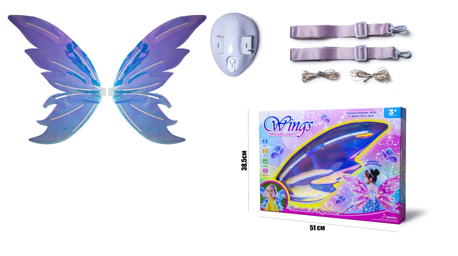Детские крылья феи Yufeng Wings 67х67 см Разноцветный (1288114294)