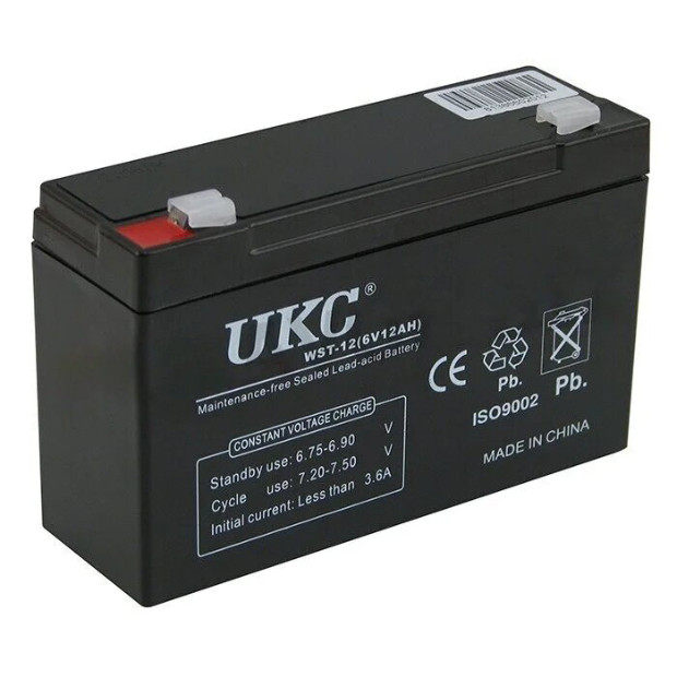 Аккумулятор UKC Battery WST-12 6V 12Ah