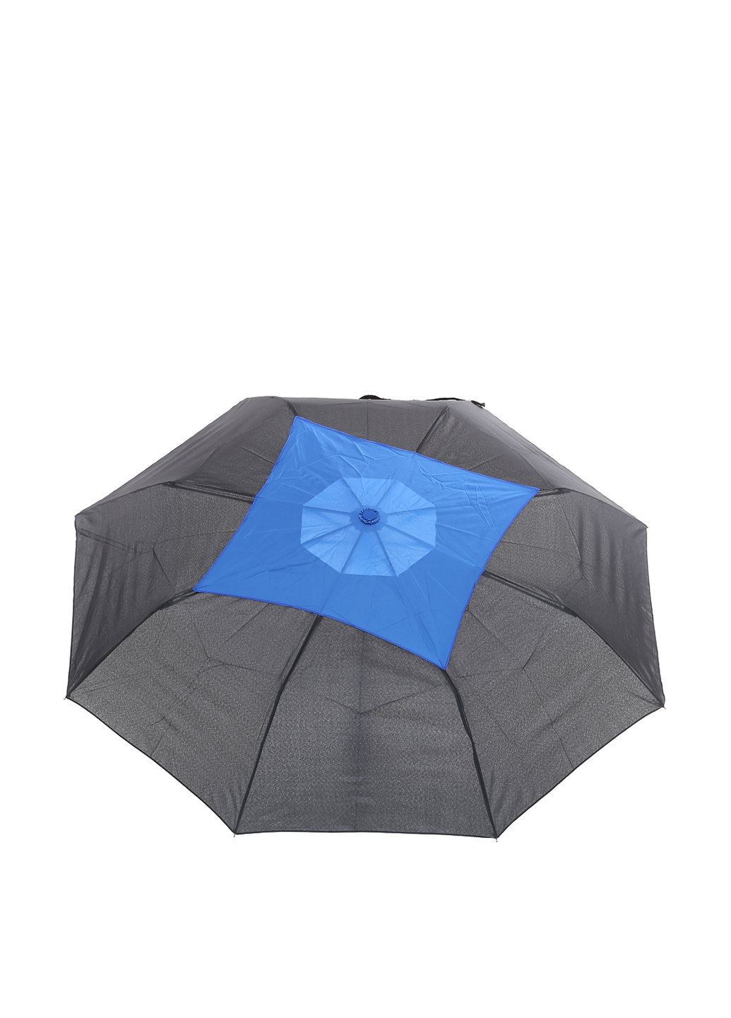 Зонт-полуавтомат Ferre Milano Черный с синим (605)
