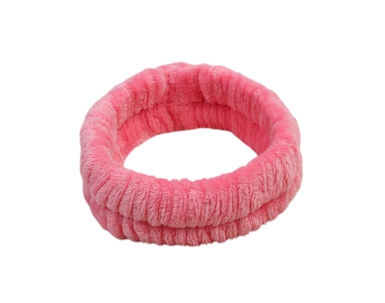 Повязка для головы плюшевая ANbeauty 19х5.5 см Pink (AN0103154)