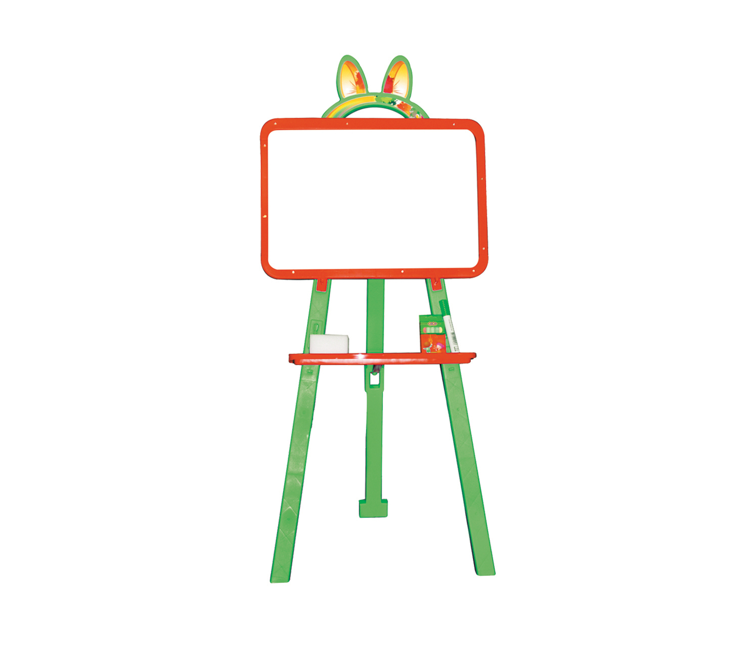 Мольберт для рисования двухсторонний магнитный Doloni Toys 3 в 1 34х47х110 см Красно-зеленый (013777/3)