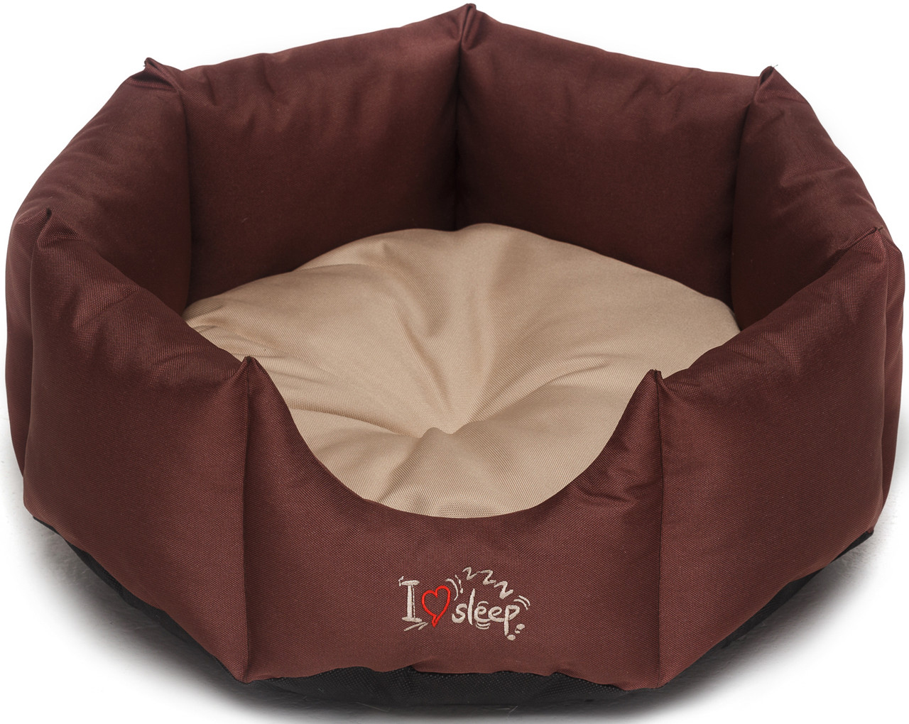 Лежак для собак Noble Pet Paul диаметр 45 см Коричнево-бежевый (P2101/Нет в наличии