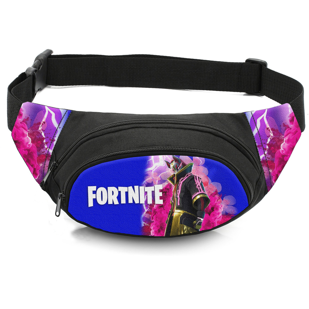 Дитяча бананка Fortnite, чорна, 32x8x13 см