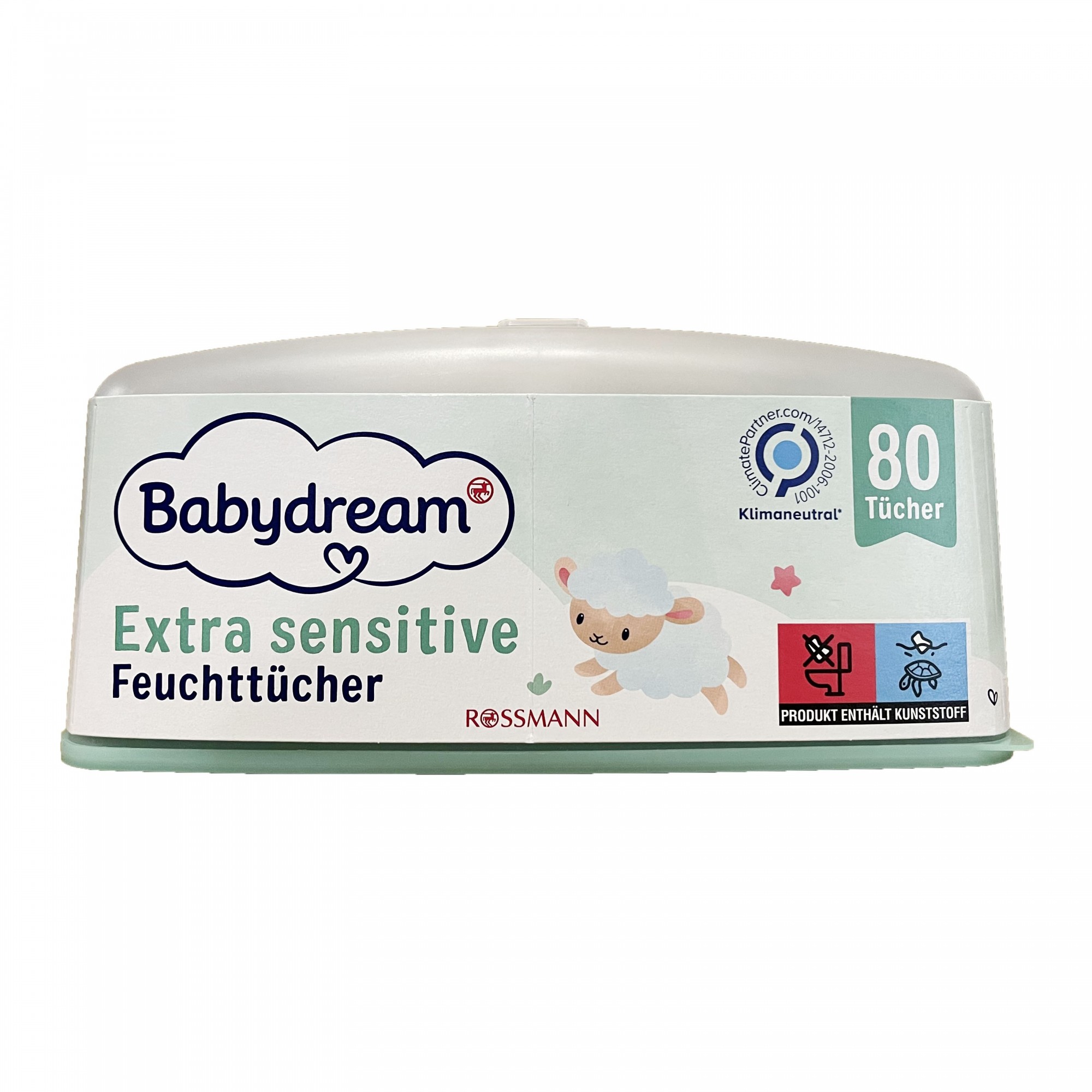 Детские влажные салфетки Babydream 80 шт в коробке