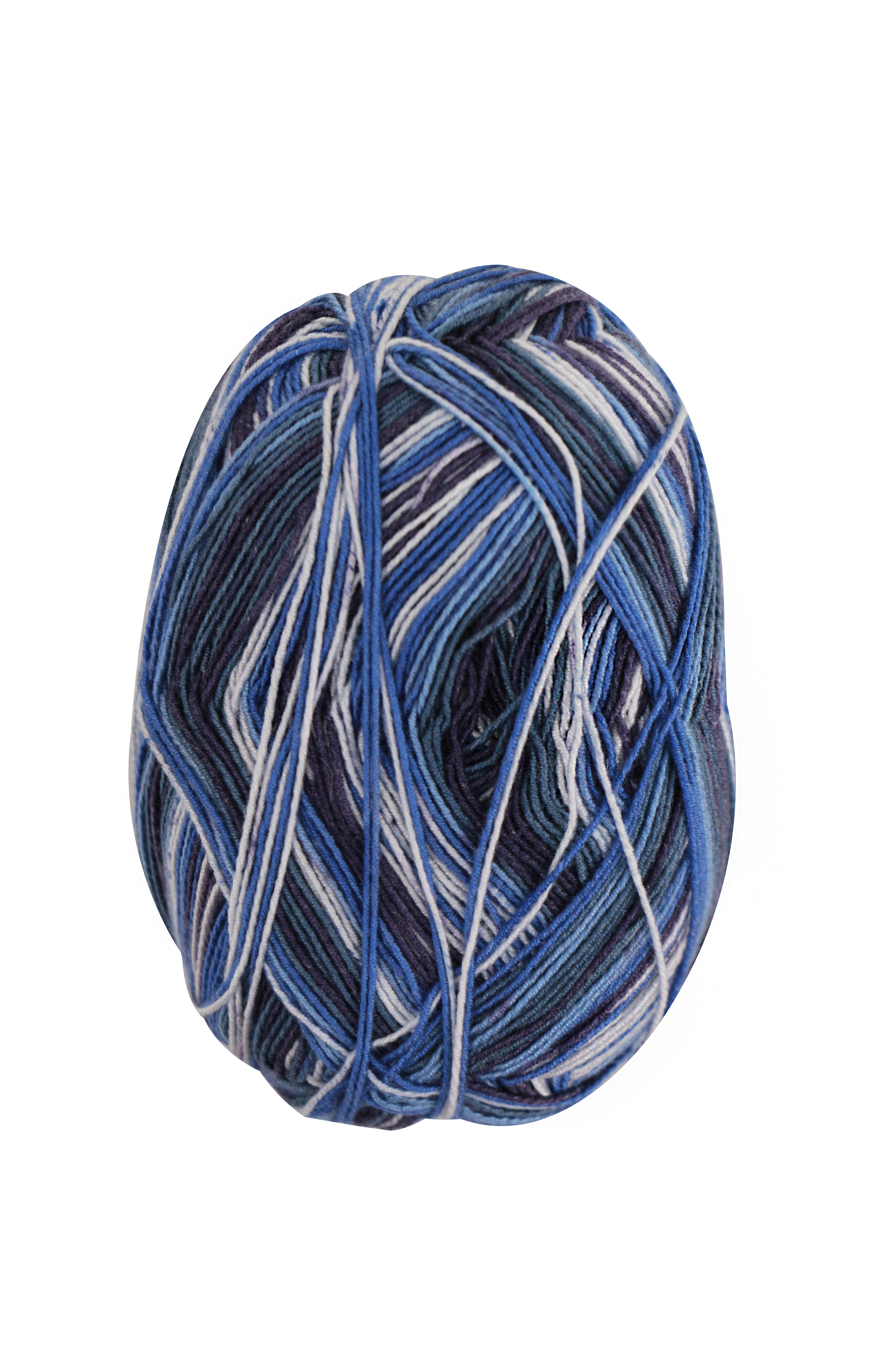Нитки пряжа для в'язання Crelando Синій-Різнобарвний LI-690030